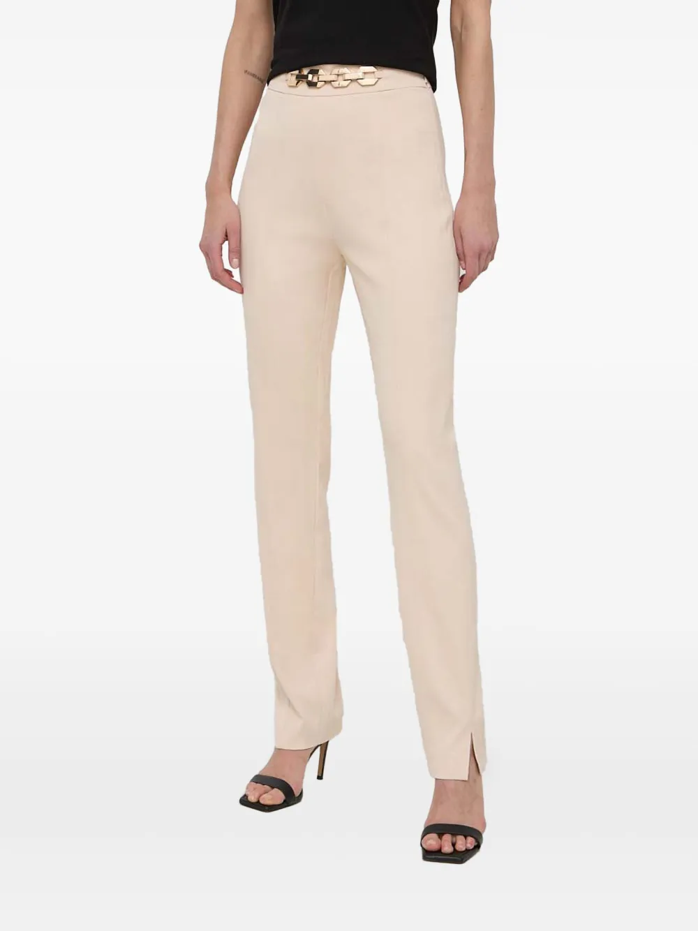 GUESS USA chain-trim trousers | Neutrals | Image 1