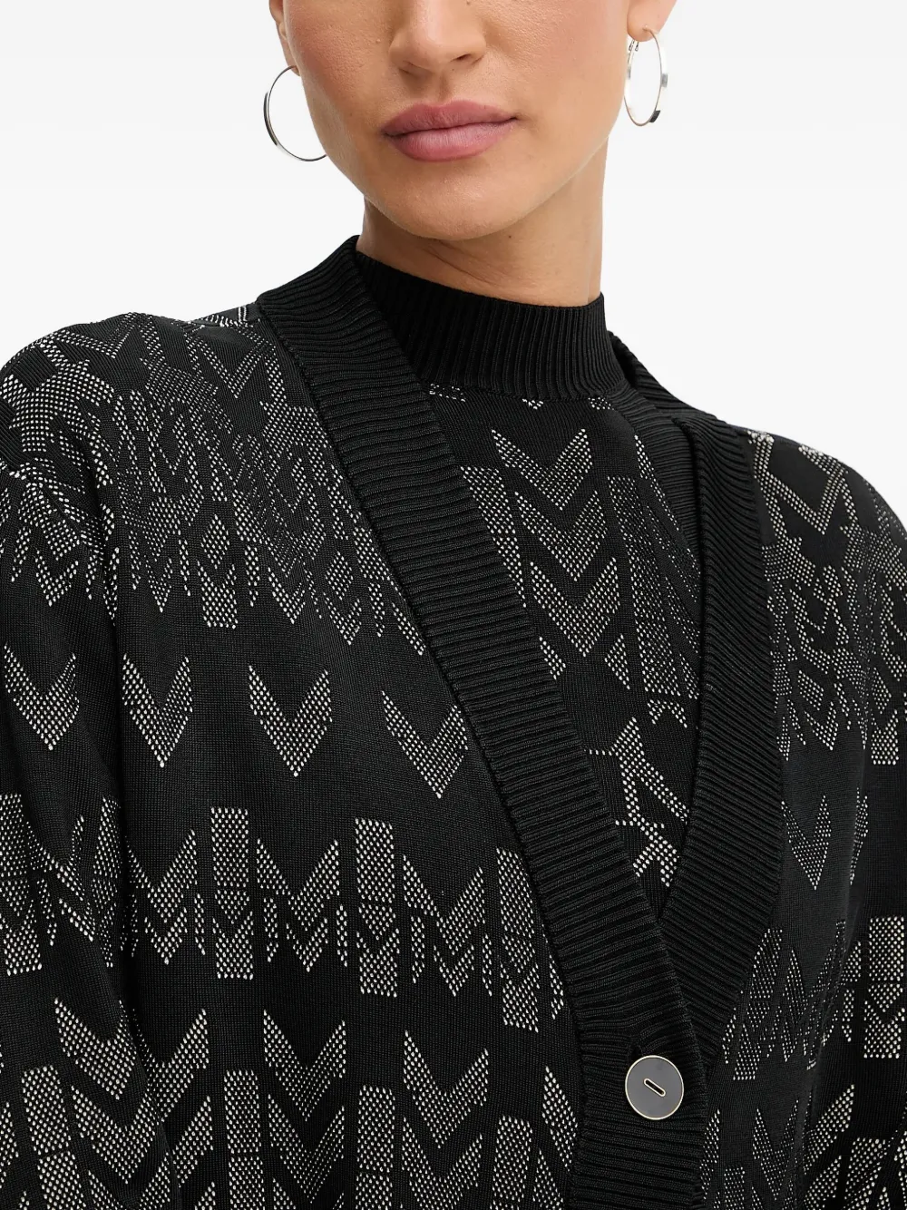 Guess Usa X Marciano Logo-patterned Cardigan In Animal Print