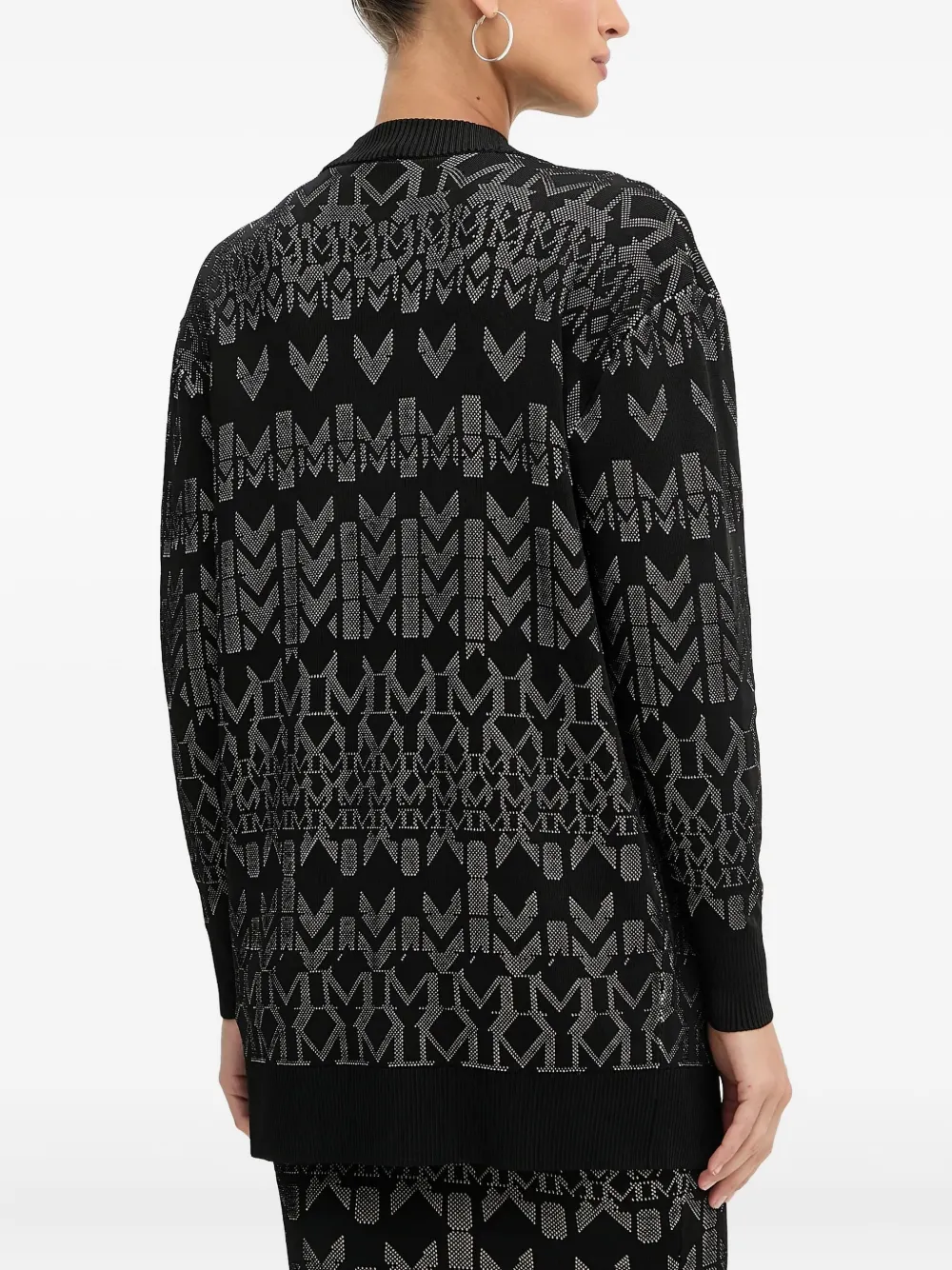 Guess Usa X Marciano Logo-patterned Cardigan In Animal Print