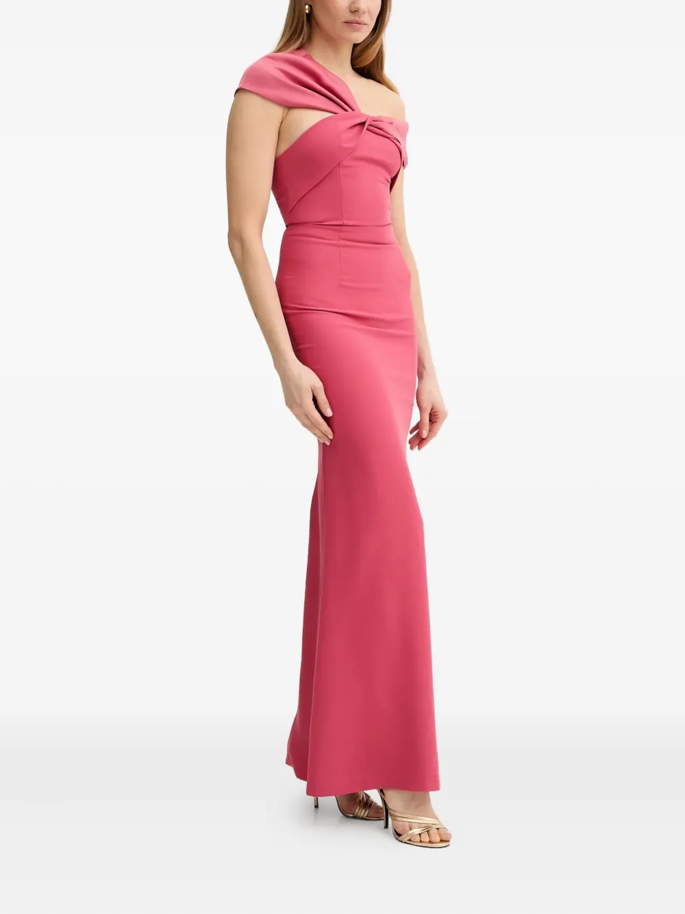 Marciano knot-detail maxi dress - Roze