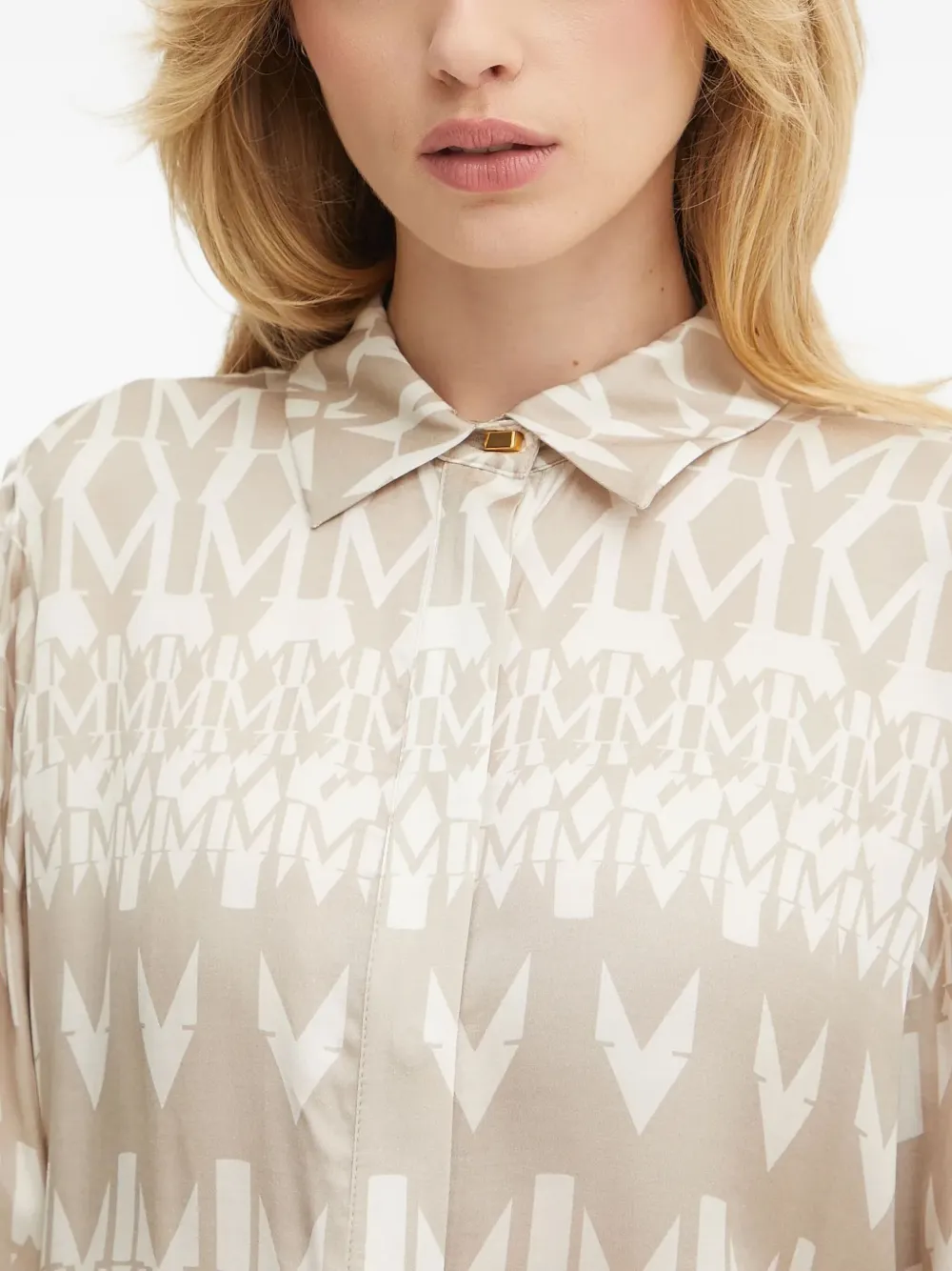 GUESS USA Blouse met patroon Beige