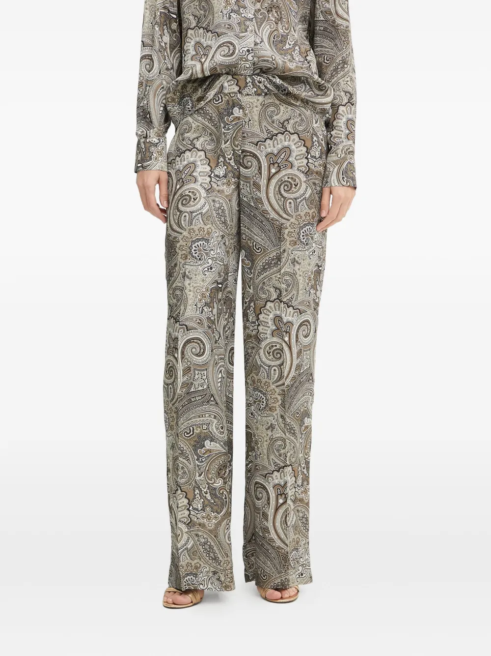 Marciano Paisley-print Trousers In Multi