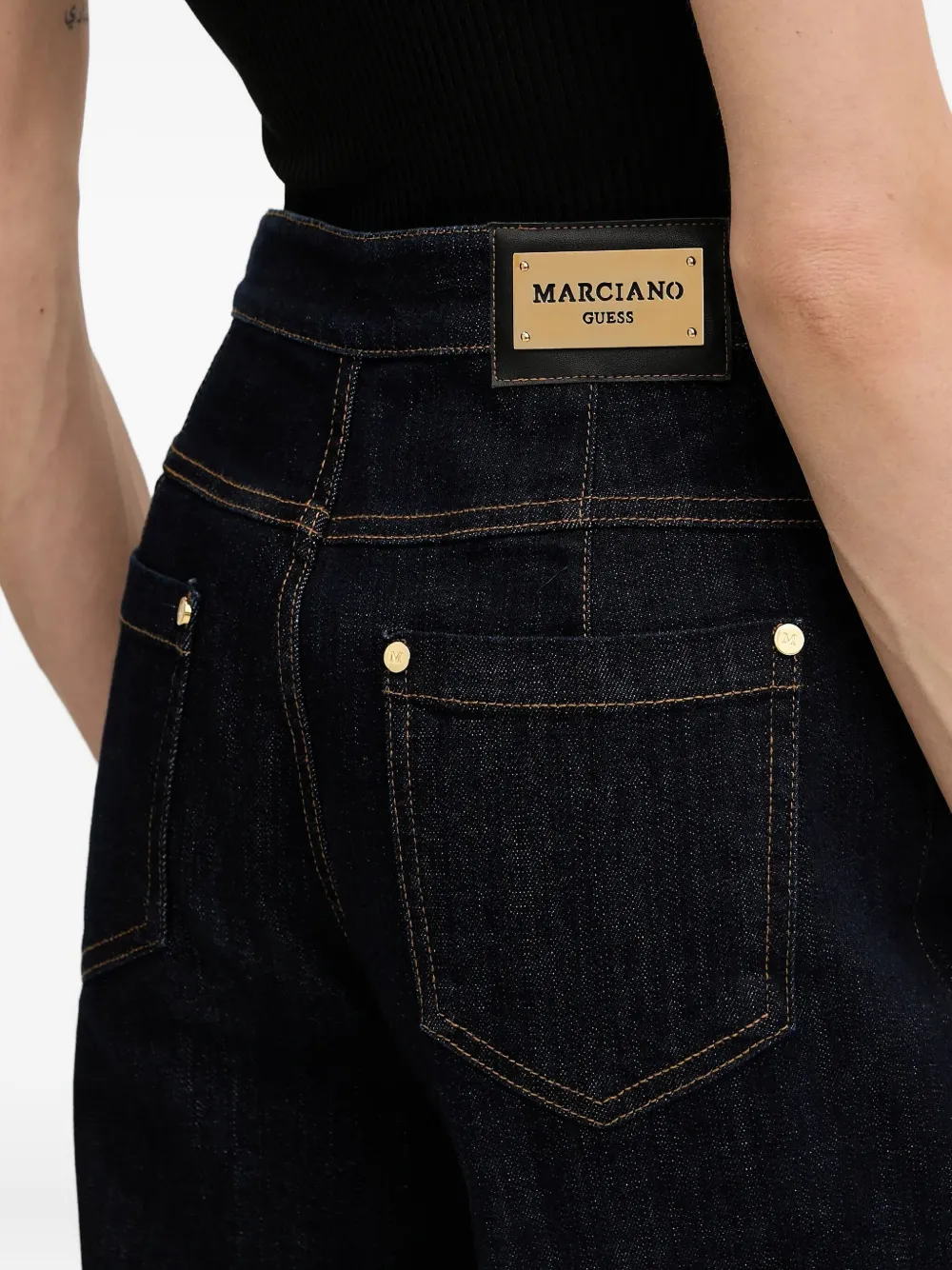 Guess Usa Buttoned Jeans In Blue