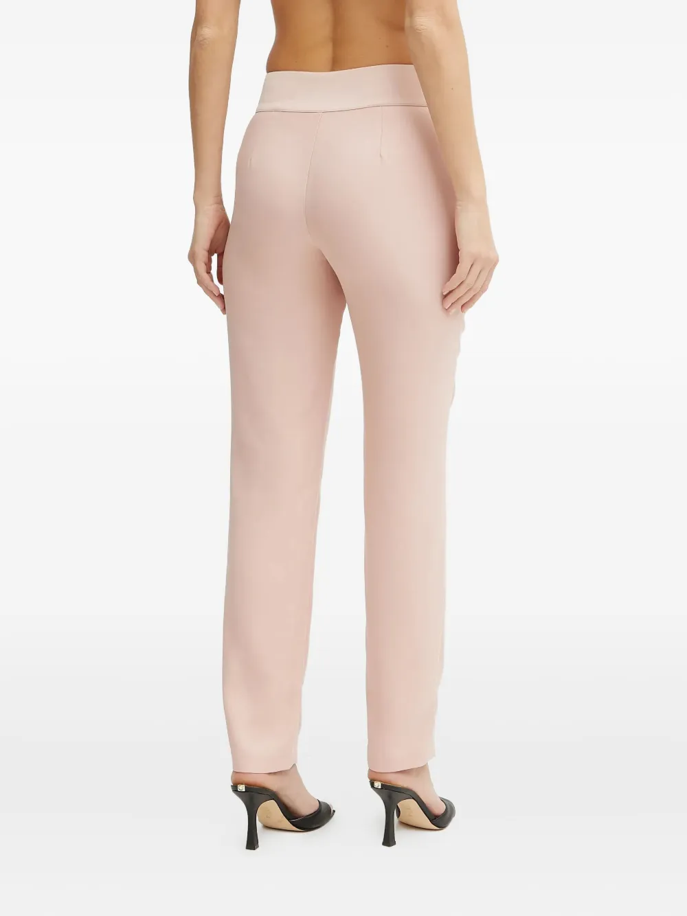 Guess Usa Embellished-button Trousers In Pink