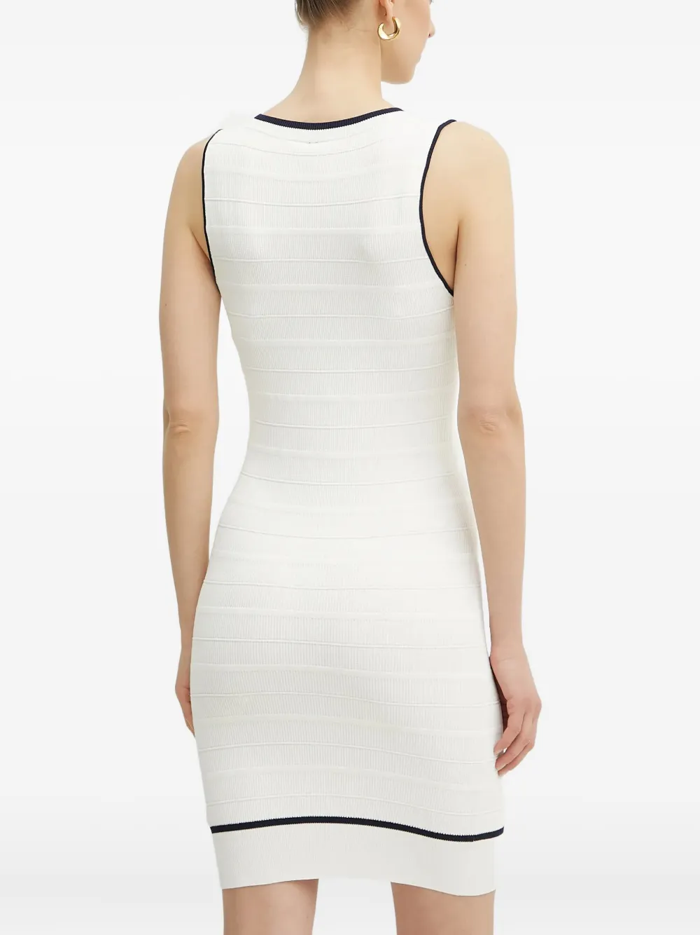 Guess Usa V-neck Mini Dress In White