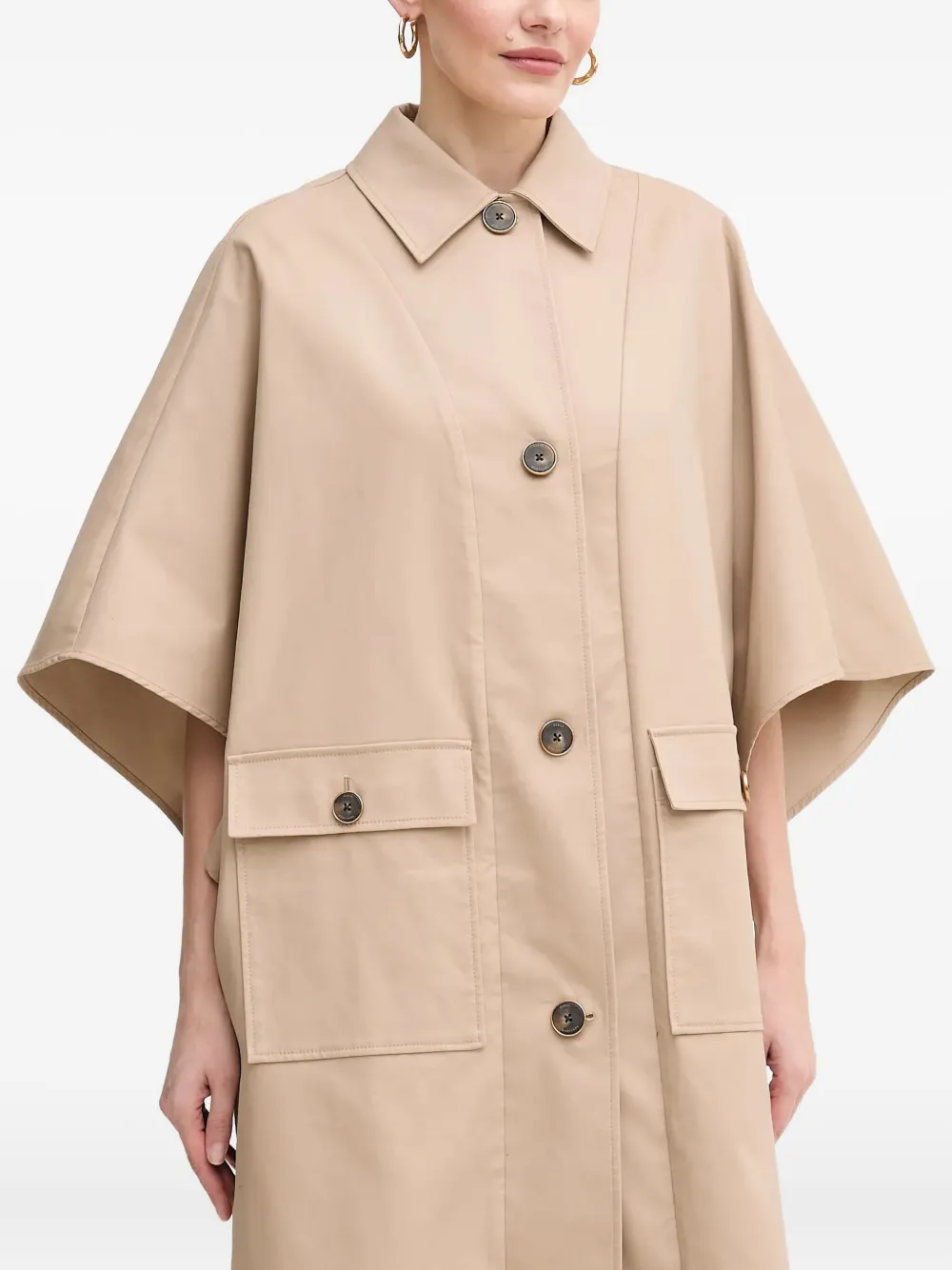 Guess Usa X Marciano Cindy Belted Coat In Neutral