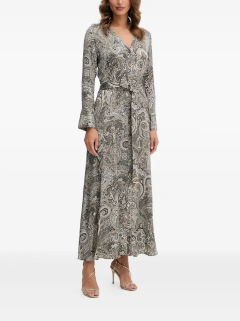 Marciano paisley buttoned maxi dress