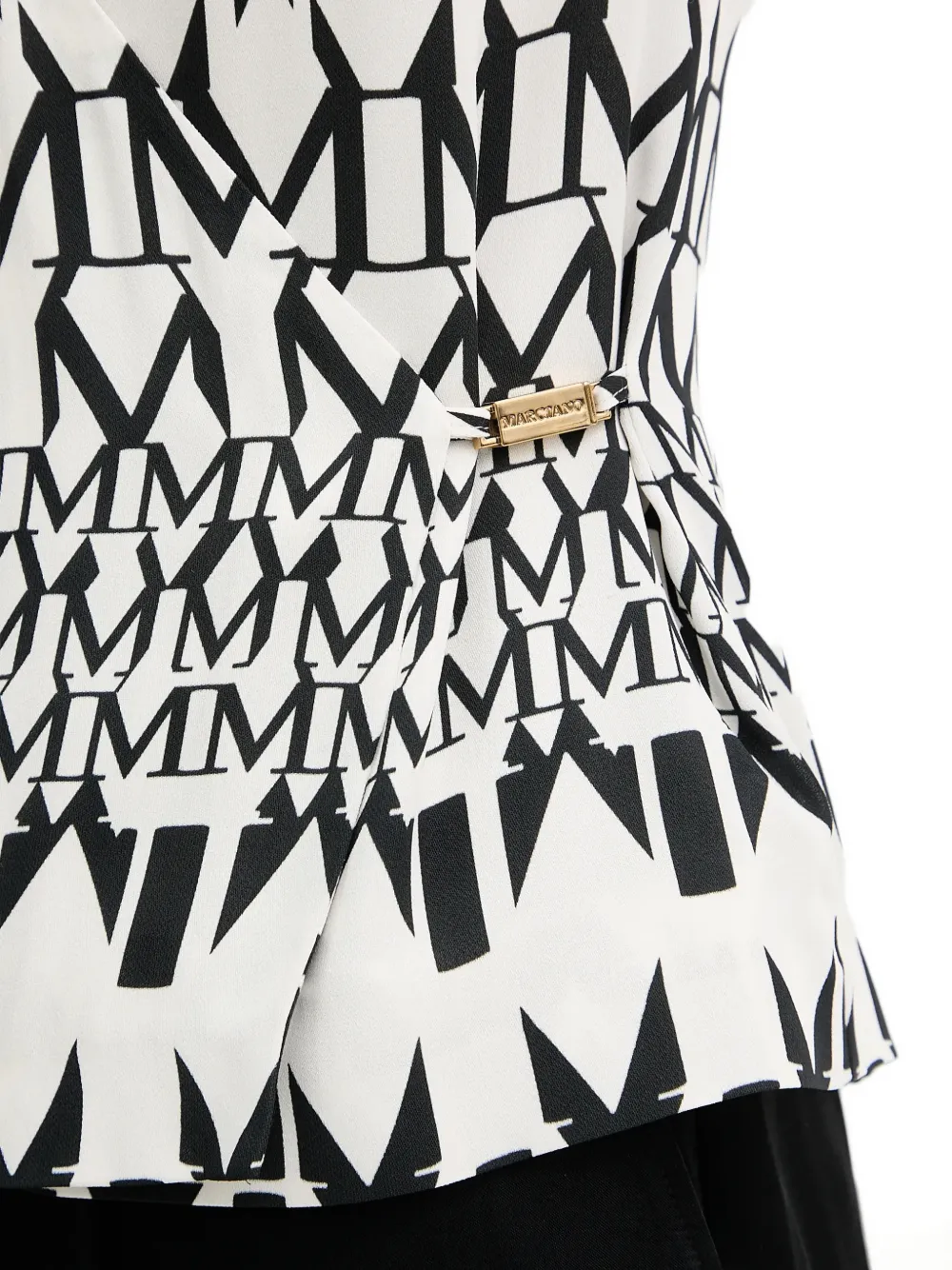 Geometric-Print Top