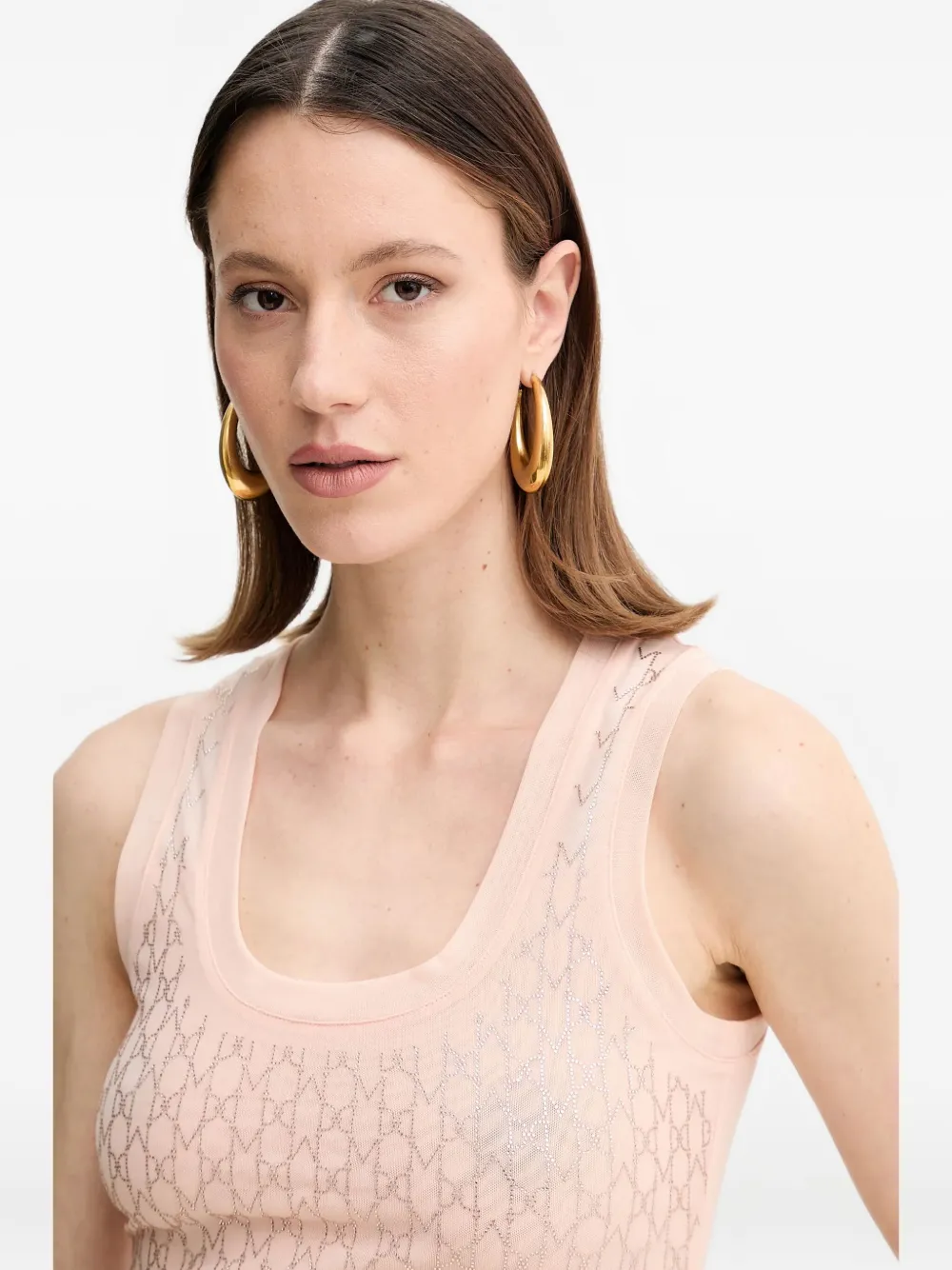 Marciano Aria Patterned Sleeveless Top In Pink