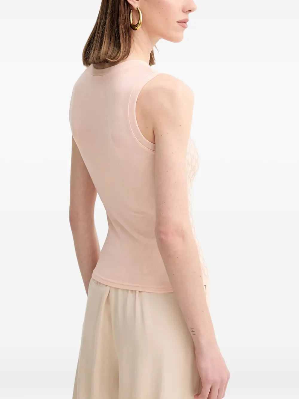 Marciano Aria Patterned Sleeveless Top In Pink