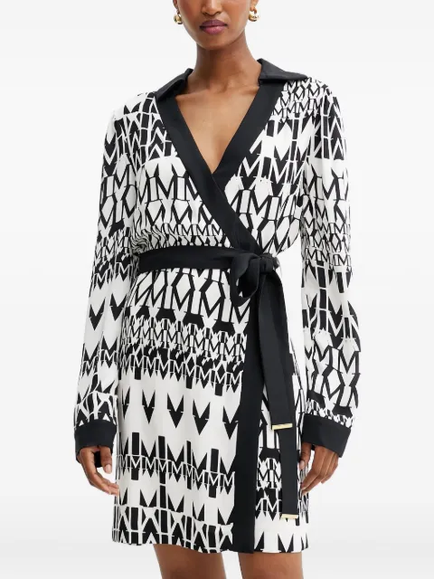 Marciano print-detail belted mini dress
