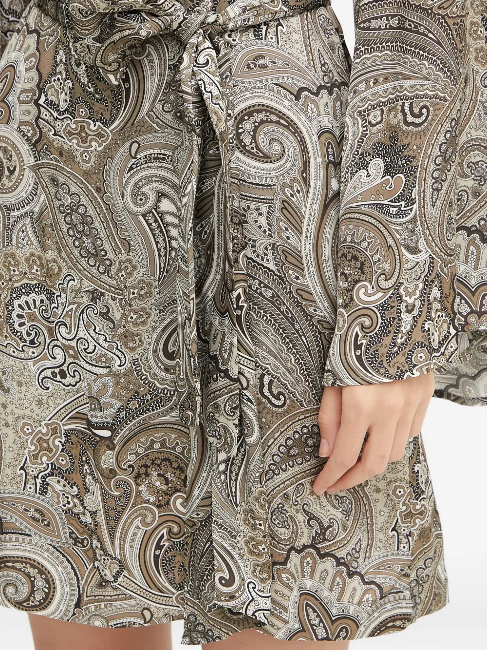 Marciano Loredana Paisley-print Mini Dress In Multi