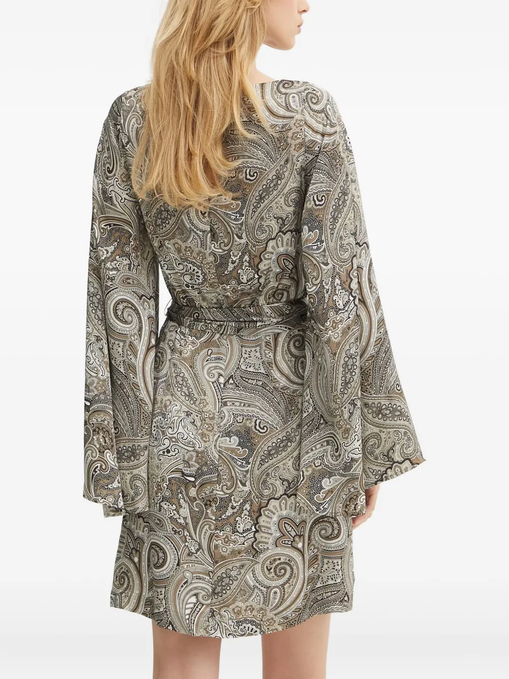 Marciano Loredana Paisley-print Mini Dress In Multi