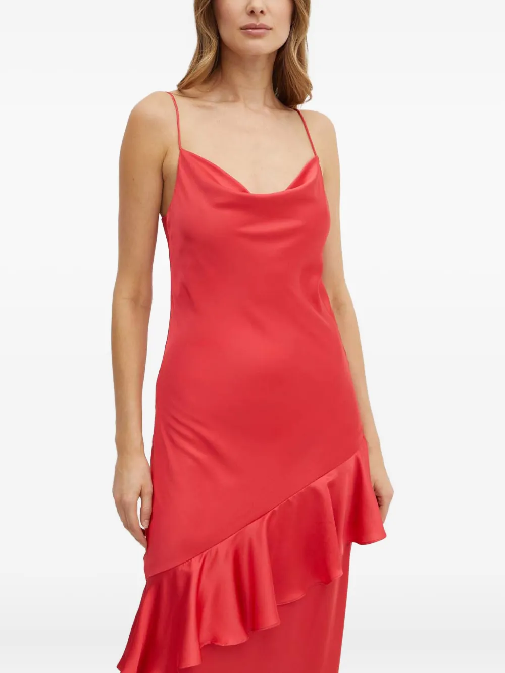 Marciano Ashanti Asymmetric Dress In Red
