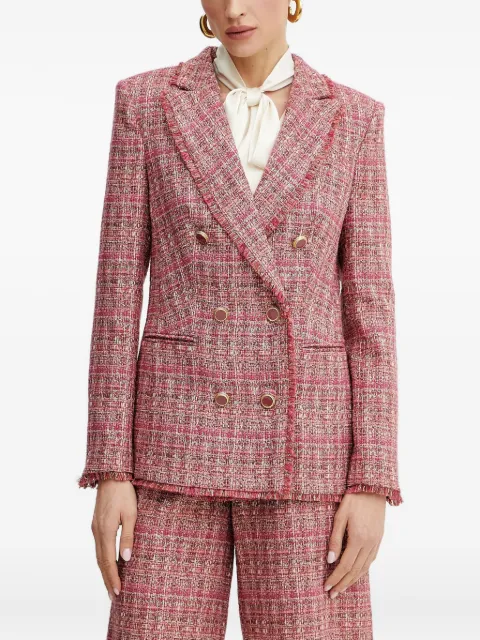 Marciano double-breasted fringed blazer