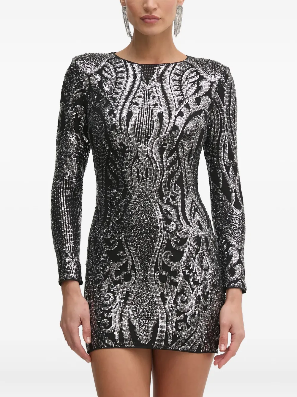 GUESS USA Isla mini-jurk verfraaid met pailletten Zwart