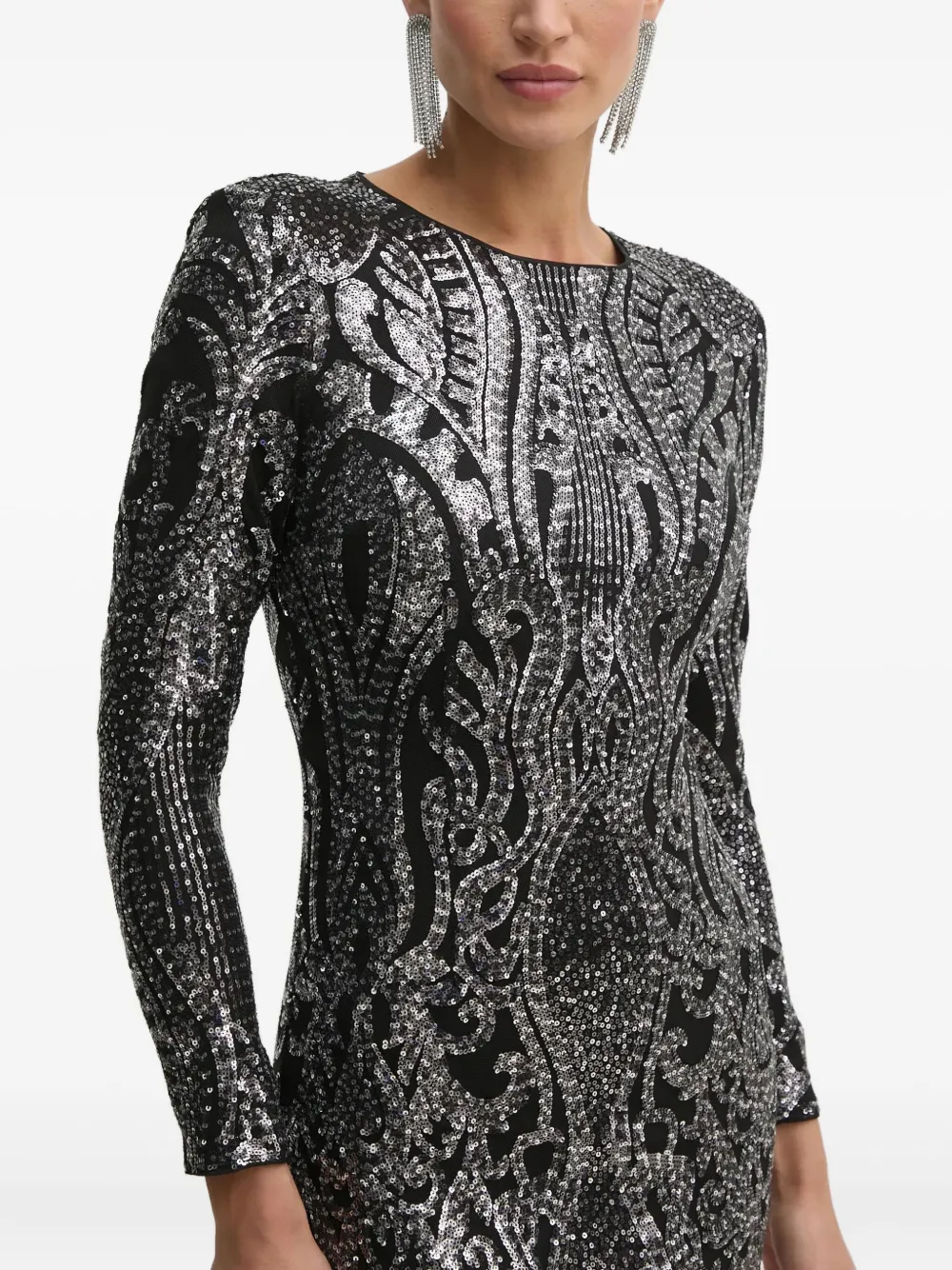 GUESS USA Isla mini-jurk verfraaid met pailletten Zwart