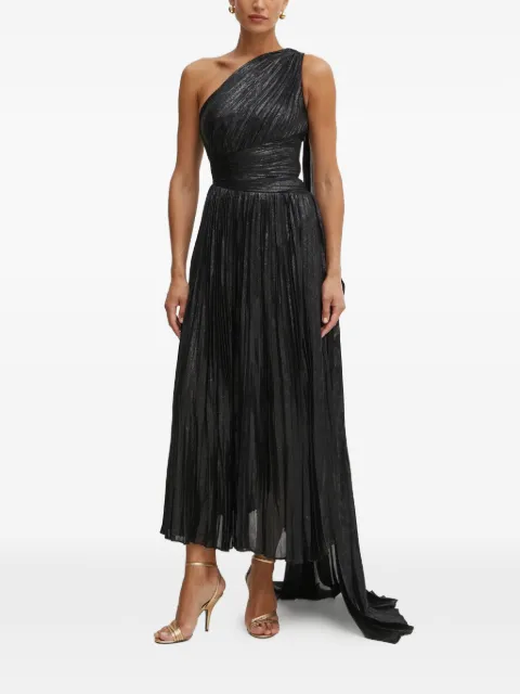 MARCIANO by GUESS one-shoulder pleated midi dress