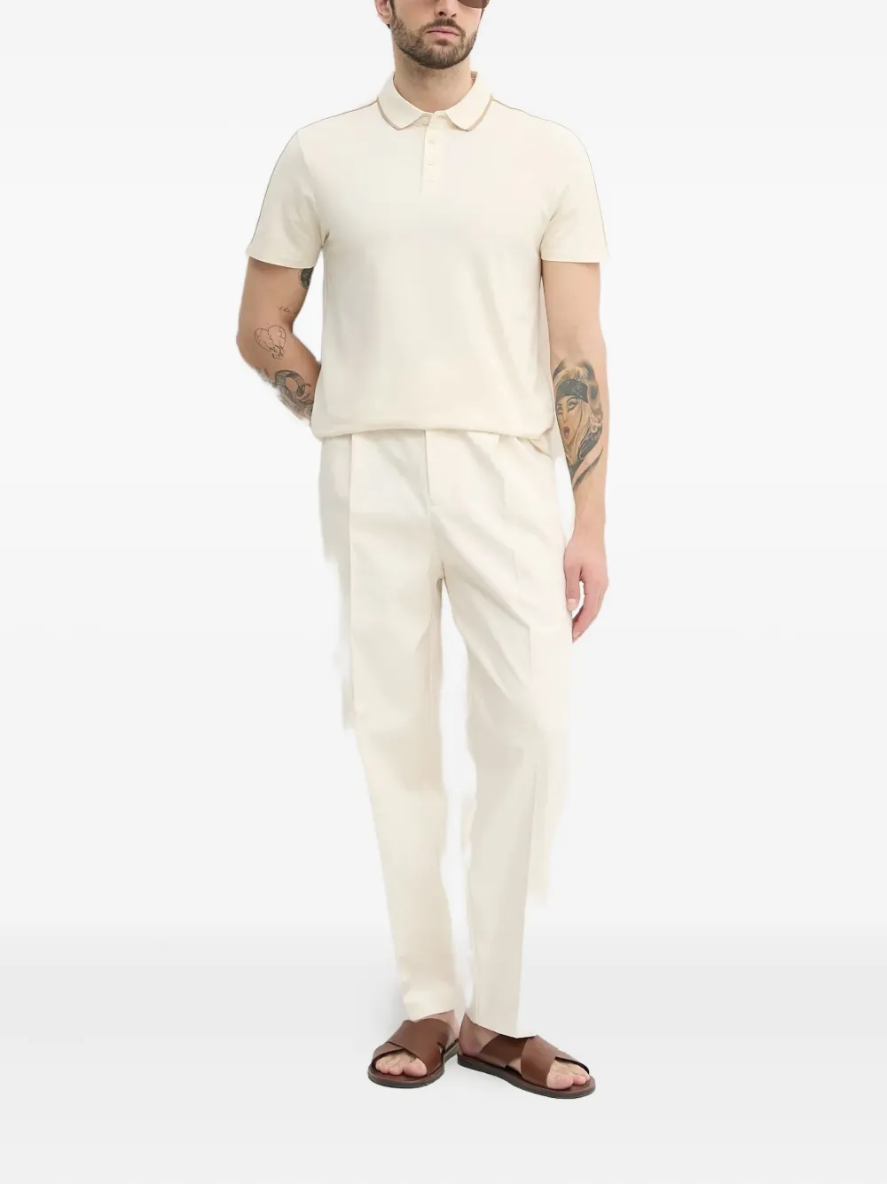 Marciano Adam pleated trousers - Beige