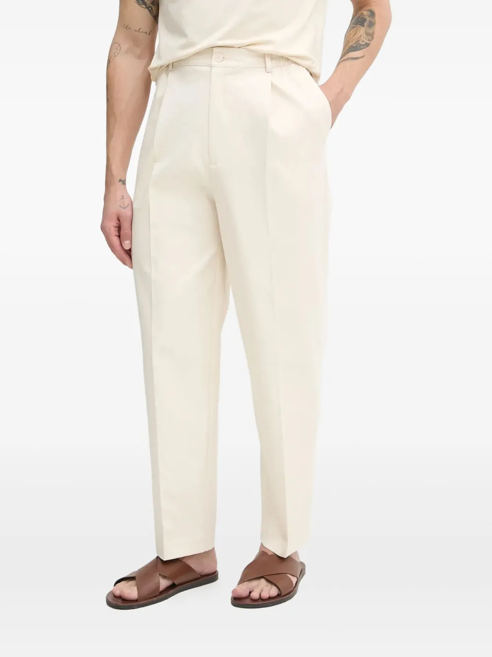 Marciano Adam pleated trousers | Neutrals | Image 1