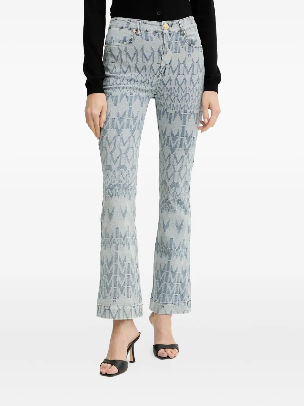 GUESS USA x Marciano logo-jacquard  jeans | Blue | Image 1