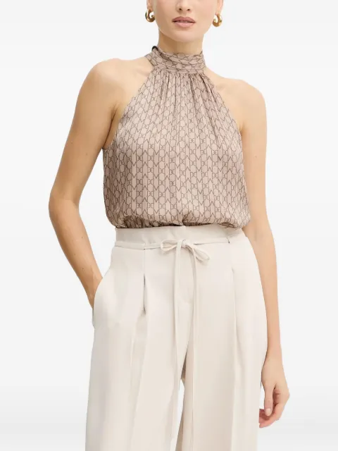 Marciano halterneck monogram top