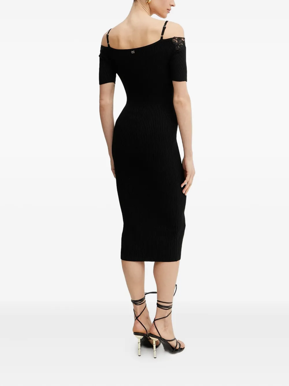 Guess Usa X Marciano Candice Ribbed Midi Dress In Black