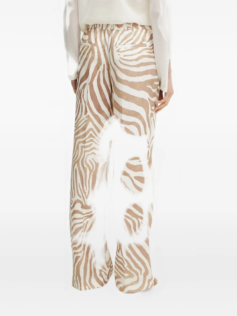 Guess Usa X Marciano Animal-print Trousers In Neutral