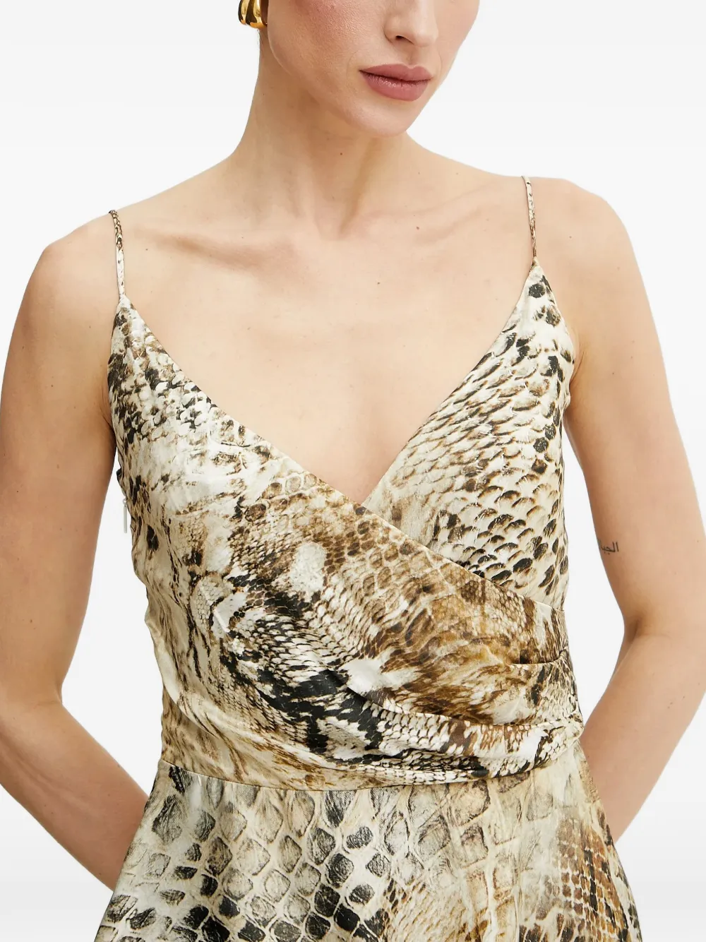 MARCIANO by GUESS Midi-jurk met dierenprint Beige