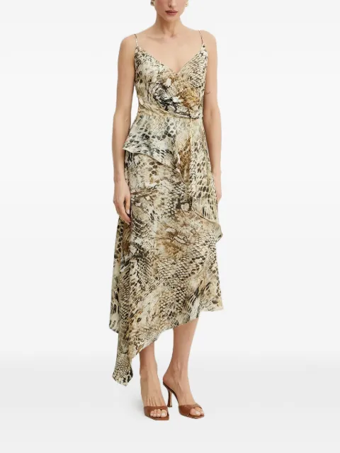 MARCIANO by GUESS robe froncée à imprimé animalier