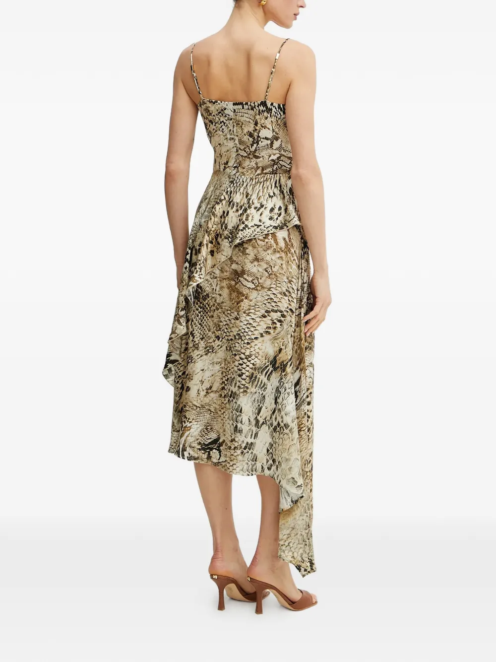 MARCIANO by GUESS Midi-jurk met dierenprint Beige