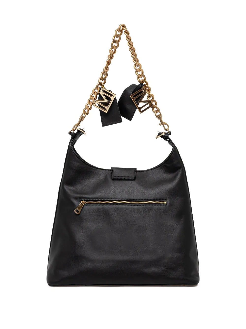 Marciano Charm-detail Leather Shoulder Bag In Brown