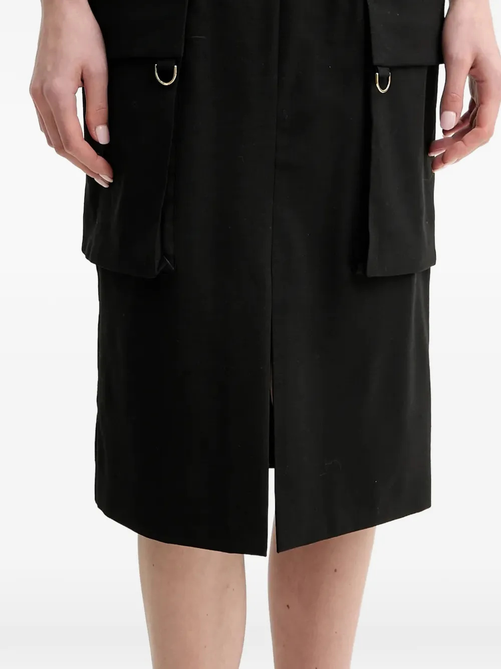 GUESS USA Midi-rok met klepzak Zwart