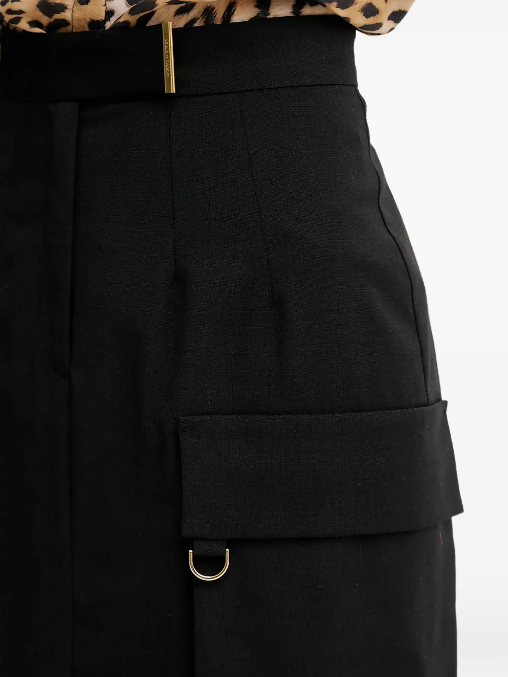 GUESS USA Midi-rok met klepzak Zwart