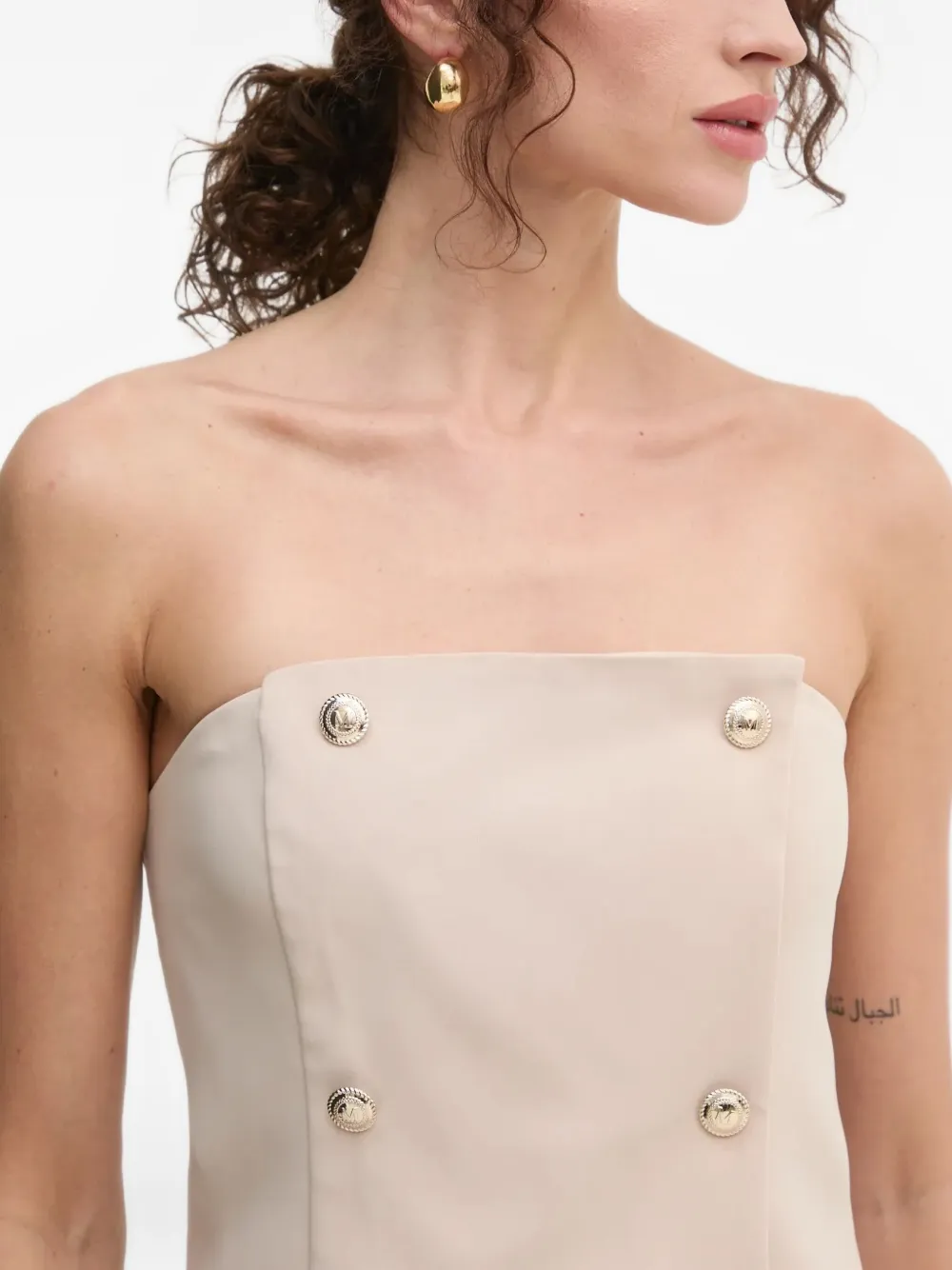 Marciano Strapless Top In Brown