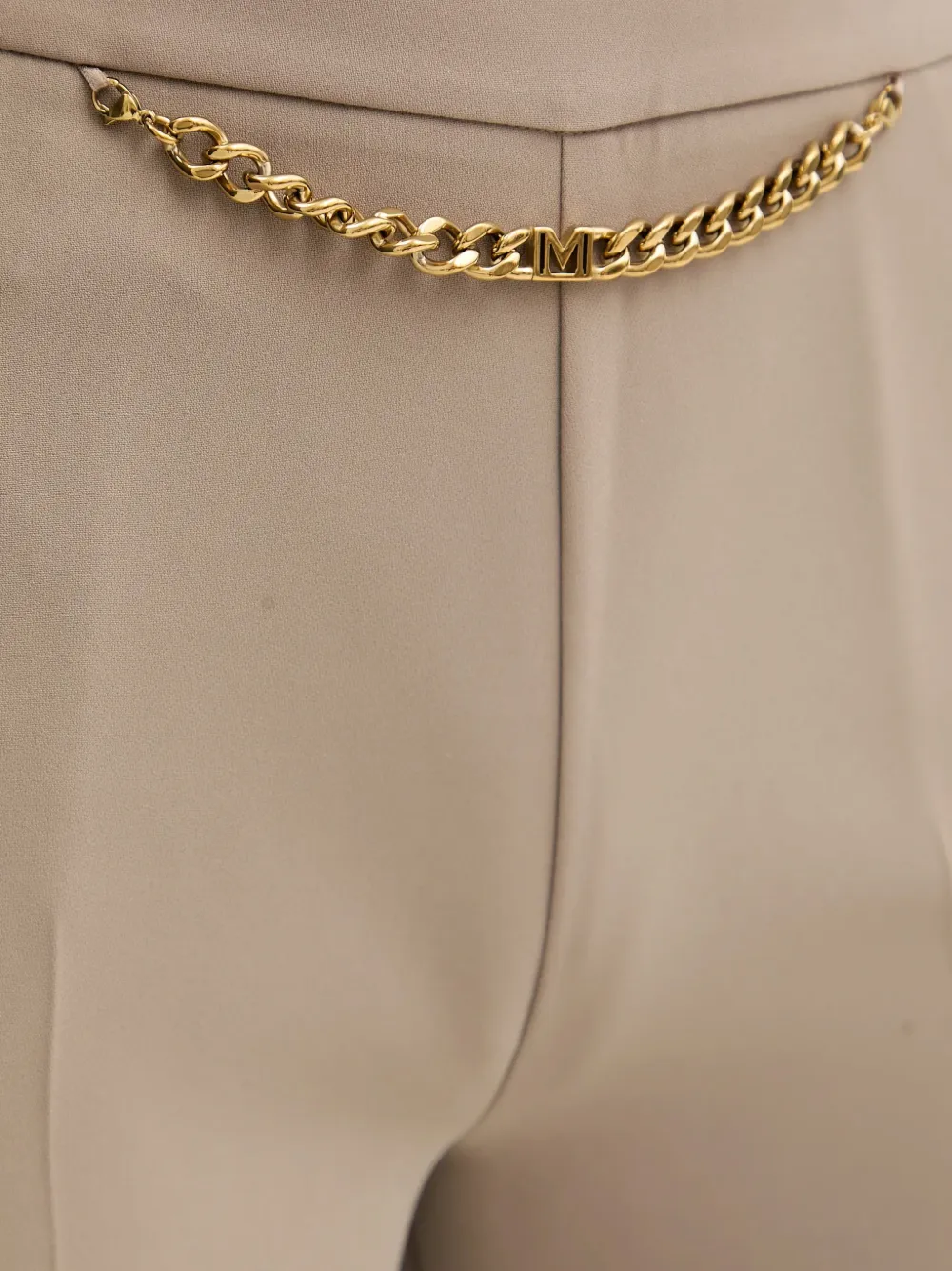 MARCIANO by GUESS Ella broek met kettingdetail Beige