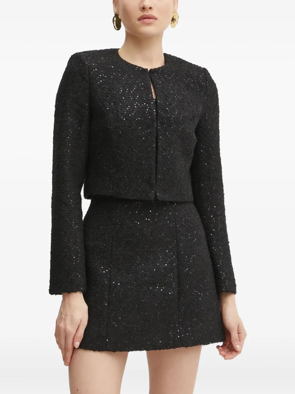 Marciano sequin-embellished jacket | Black | Image 1