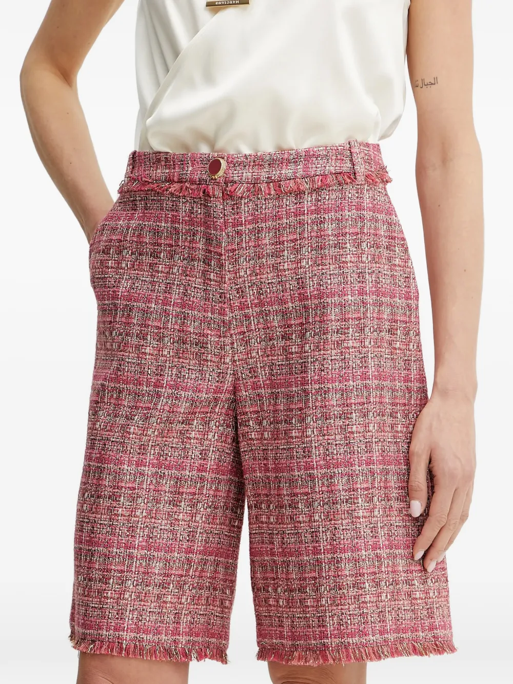 Marciano By Guess Ausgefranste Shorts In Pink