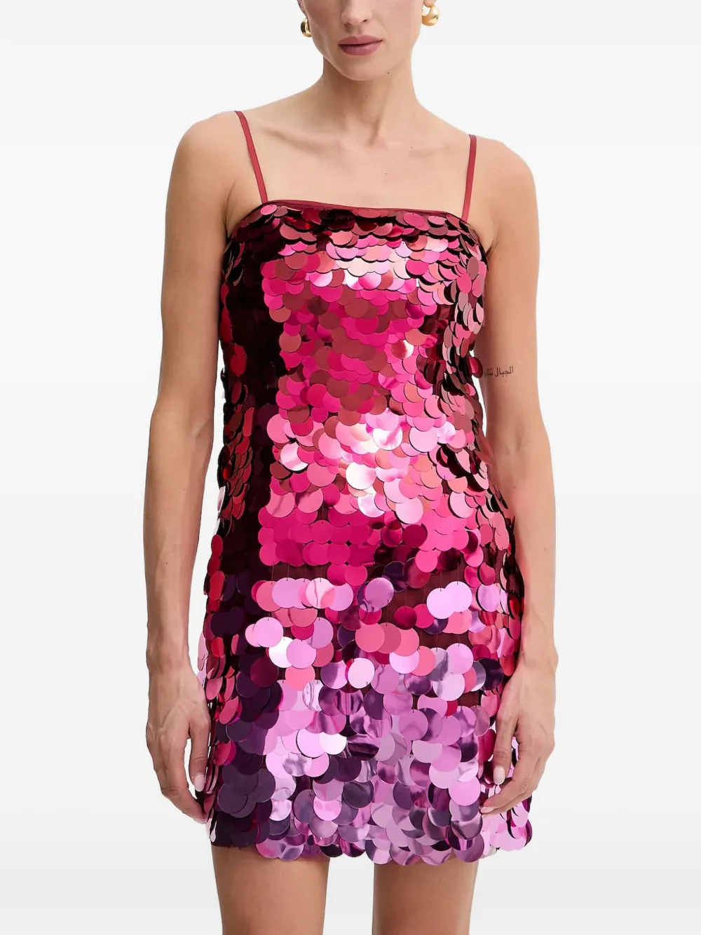 GUESS USA Abito corto Zaya con paillettes - Rosa