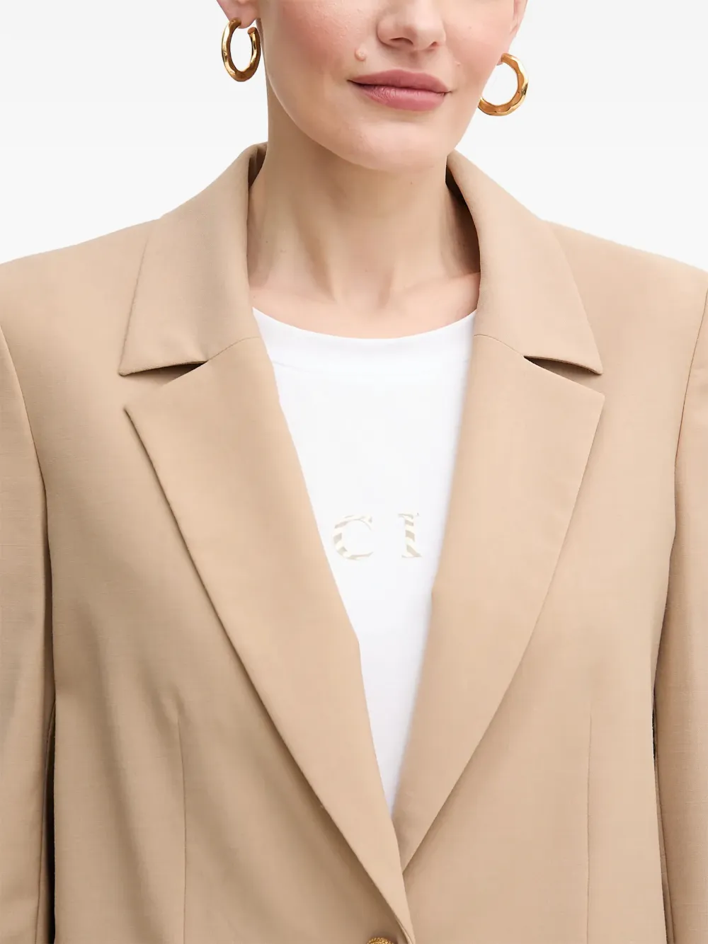 GUESS USA Blazer met knopen Beige