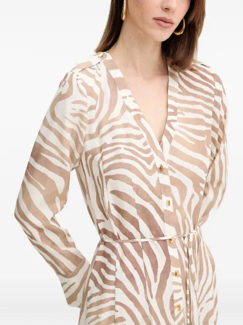 GUESS USA zebra-print maxi dress