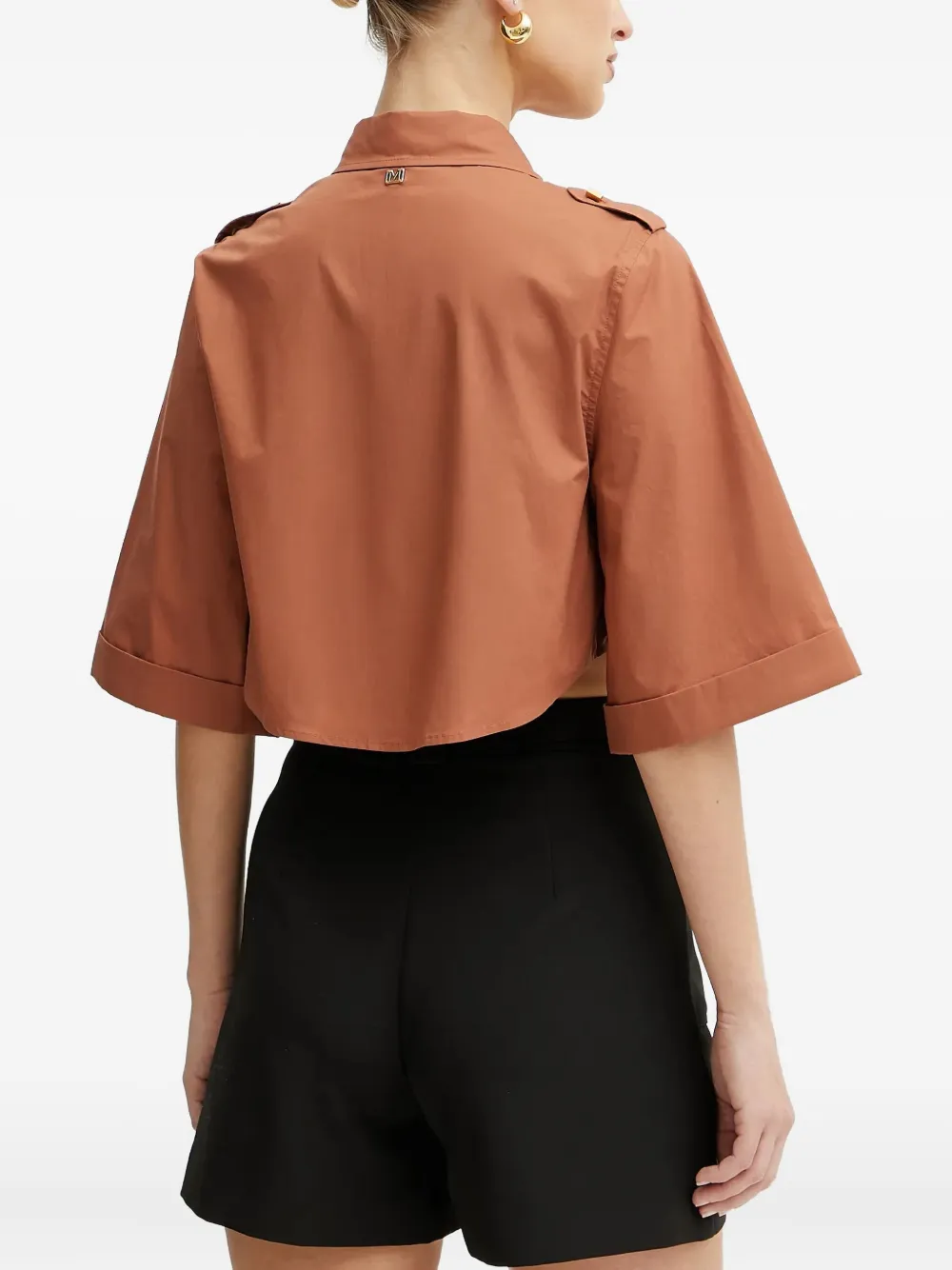 Marciano Pocket Button Shirt In Brown