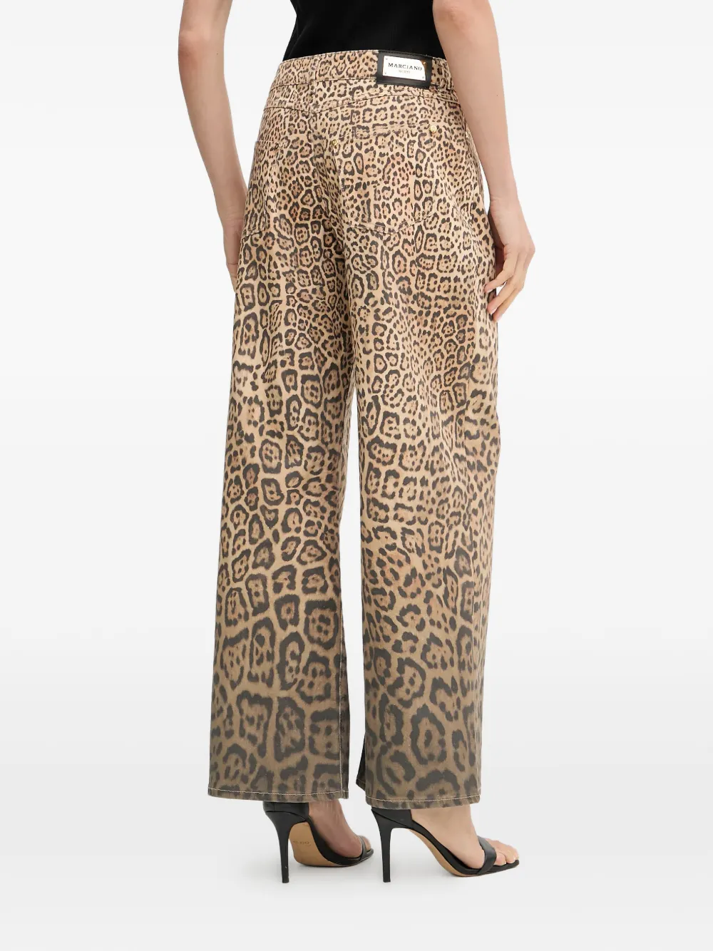 MARCIANO by GUESS Jeans met luipaardprint Bruin