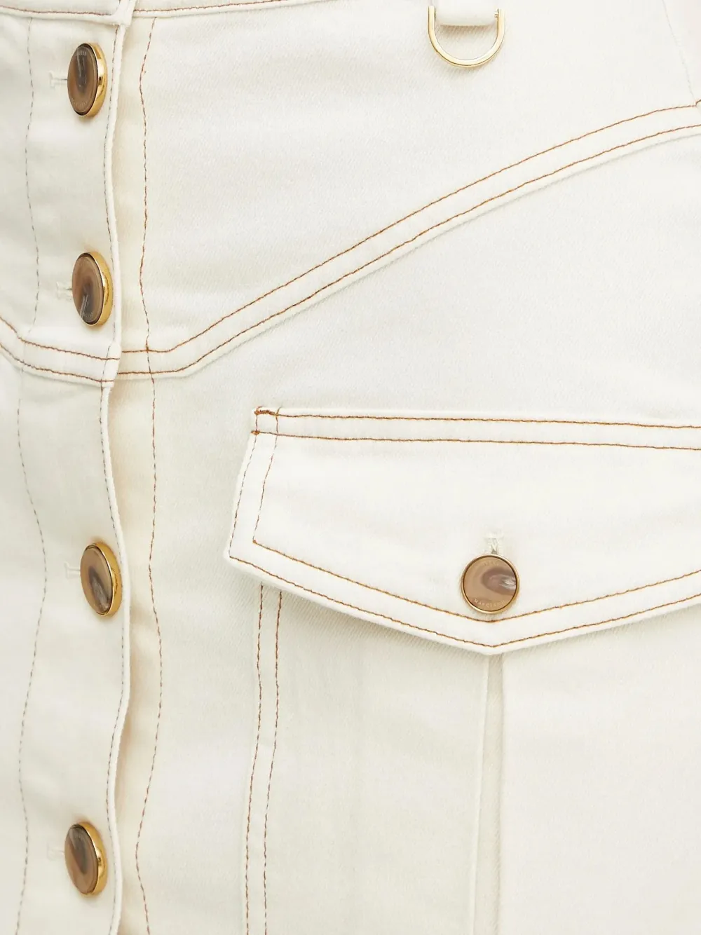 Marciano Naomi Pocket-detail Midi Skirt In Neutral