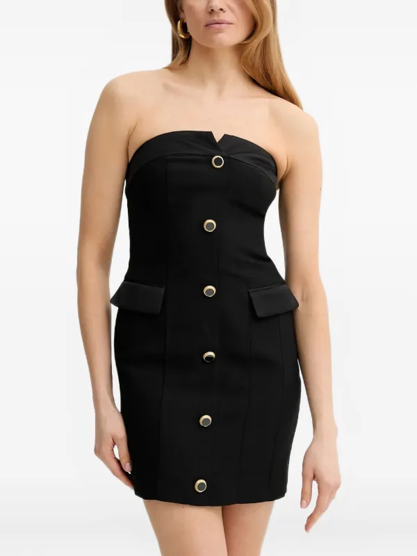 MARCIANO By GUESS Vittoria Strapless Mini Dress | Black | FARFETCH
