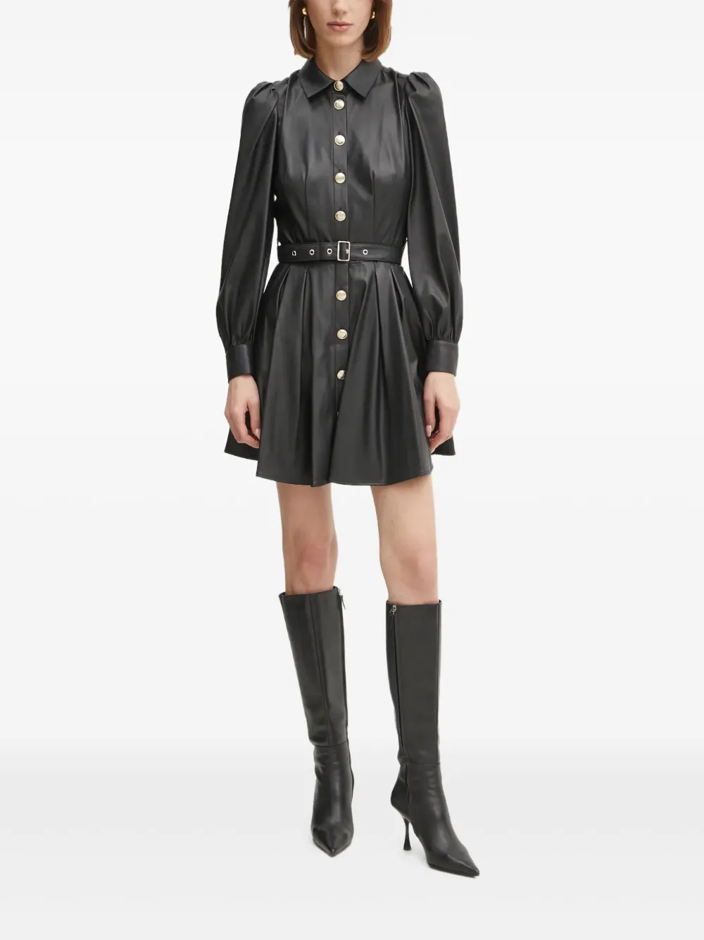 Marciano Clio buttoned mini dress - Zwart