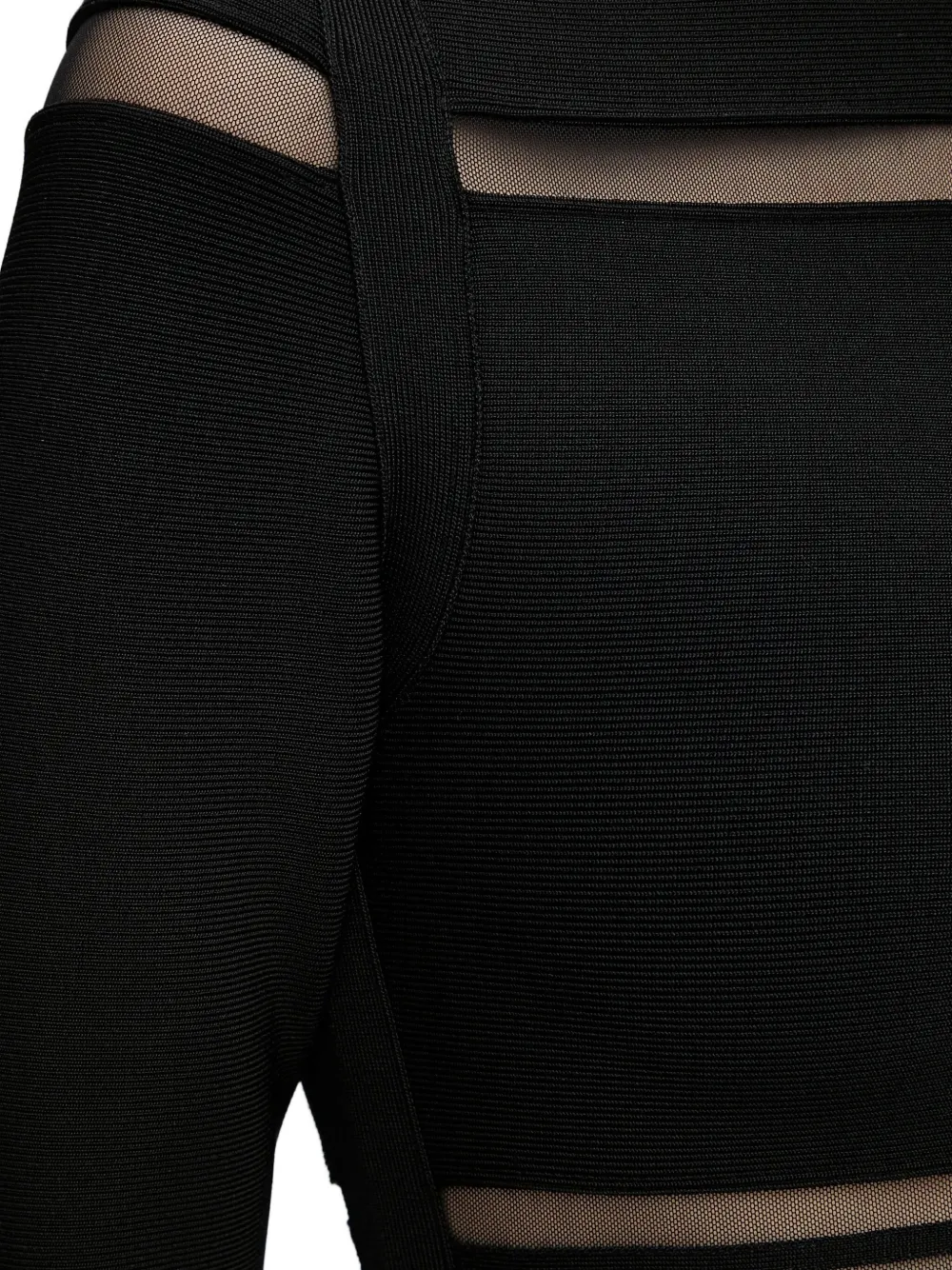 GUESS USA Dani long-sleeve mini dress Zwart