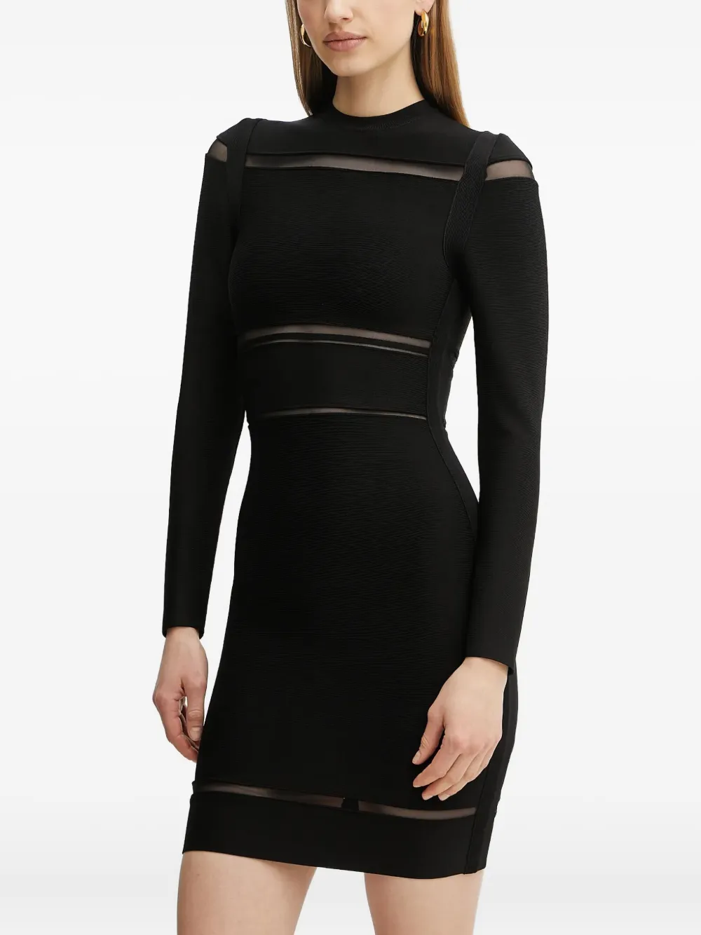 GUESS USA Dani long-sleeve mini dress - Nero