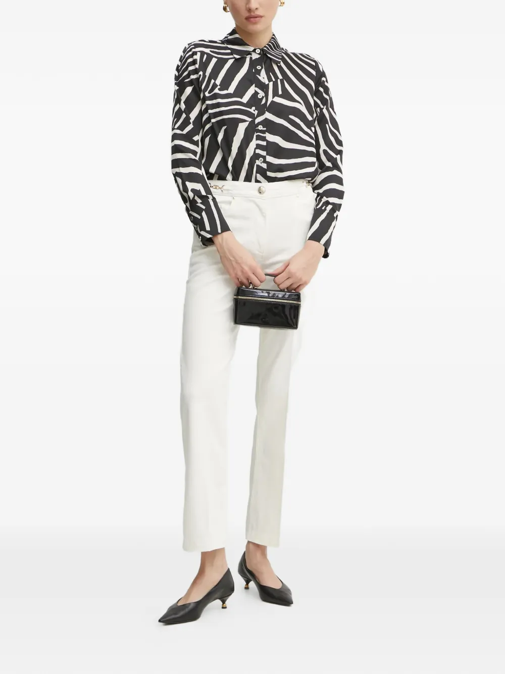 Marciano embellished-logo pocket jeans - Wit