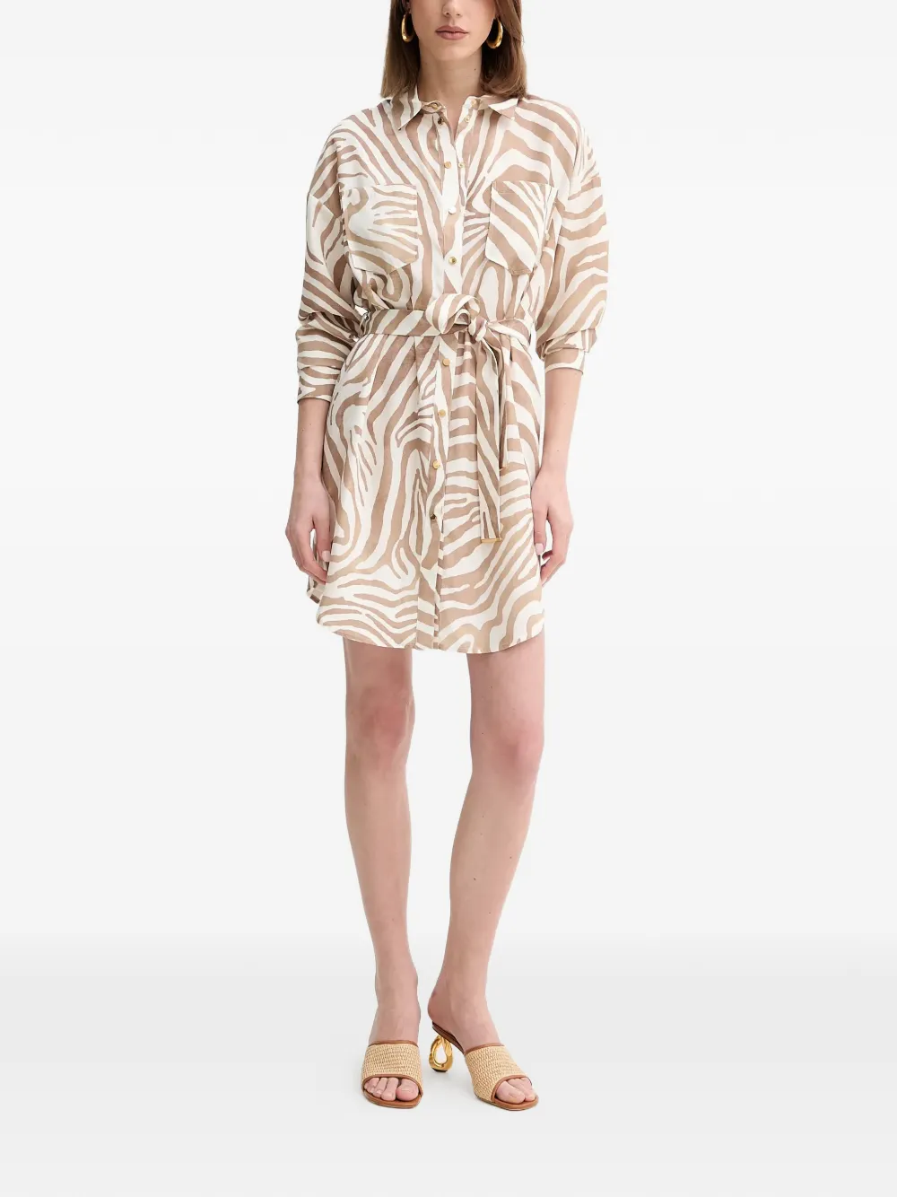 MARCIANO by GUESS animal-print belted mini dress | Day Dresses | Image 2